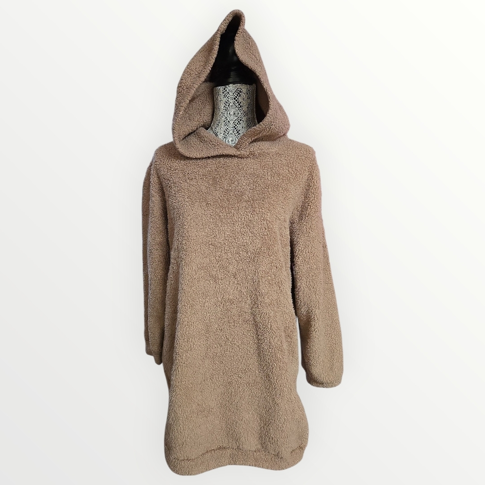 SHEIN Tan Hooded Women Sweater
